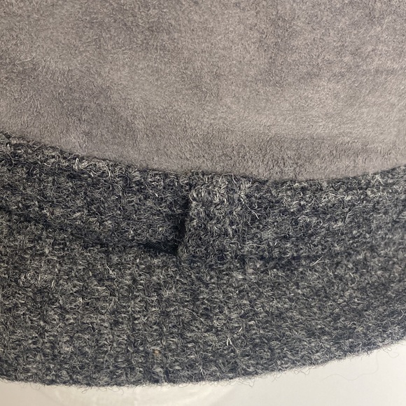 Vintage Hat Mens 7 Gray Harris Tweed Wool Suede Stetson Trilby Fedora Retro - Picture 5 of 12